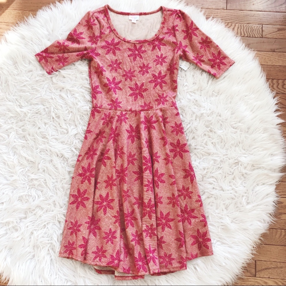 NEW • Lularoe • Nicole Elegant Collection Dress Md